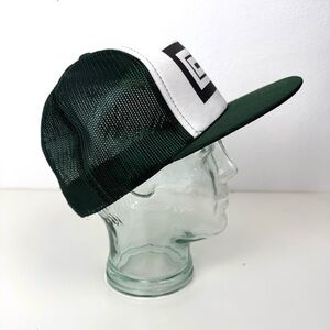 Vintage Cascade Chemical Company Green and White Hanes Men's Trucker Hat